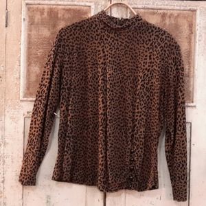 Vintage Suzanne Collectable leopard blouse